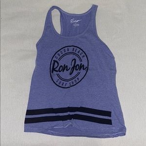 Purple Ron Jon surf shop tank top